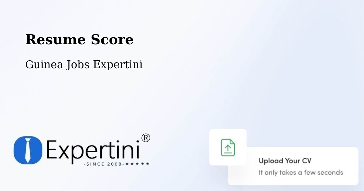 Resume Score & Job Description Match Tool – Fria - Guinea Jobs Expertini